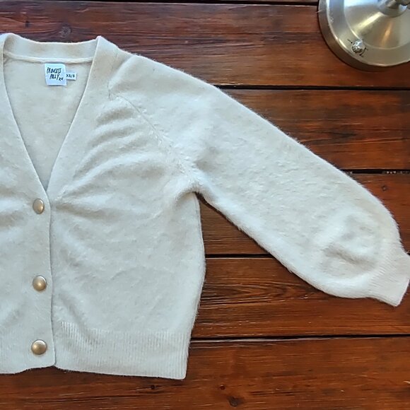 Princess Polly 'Oh So Soft Wool Cardigan V-Neck Boho Balloon Sleeves XS/Small - Picture 8 of 10